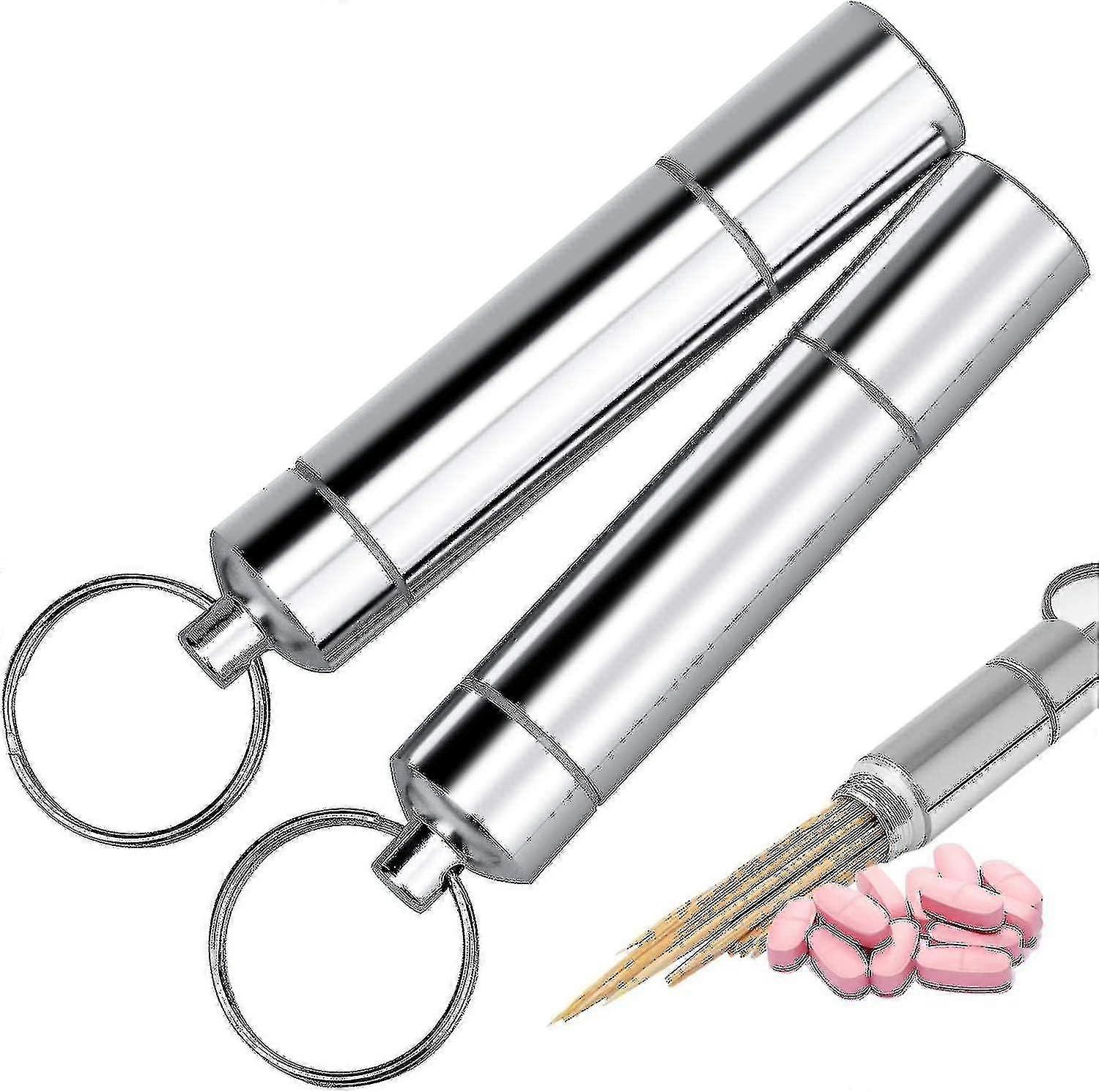 Portable Metal Toothpick Holder Portable Mini