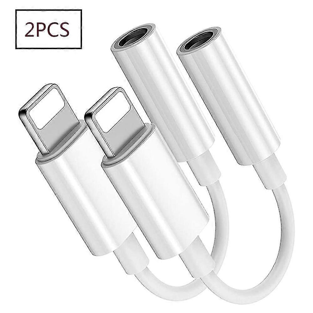 Headphone Adapter Additional Adapter 3.5 Mm Audio And Charging Adapter Additional Audio Cable For Iphone 7 White