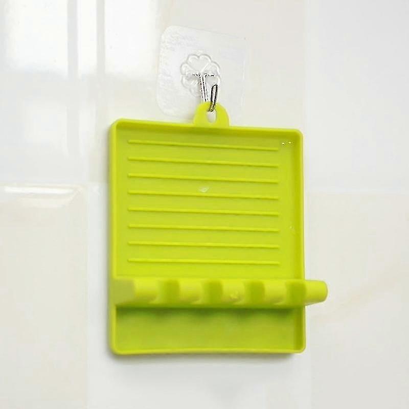 Silicone Tableware Rack (2pcs, Green And White)