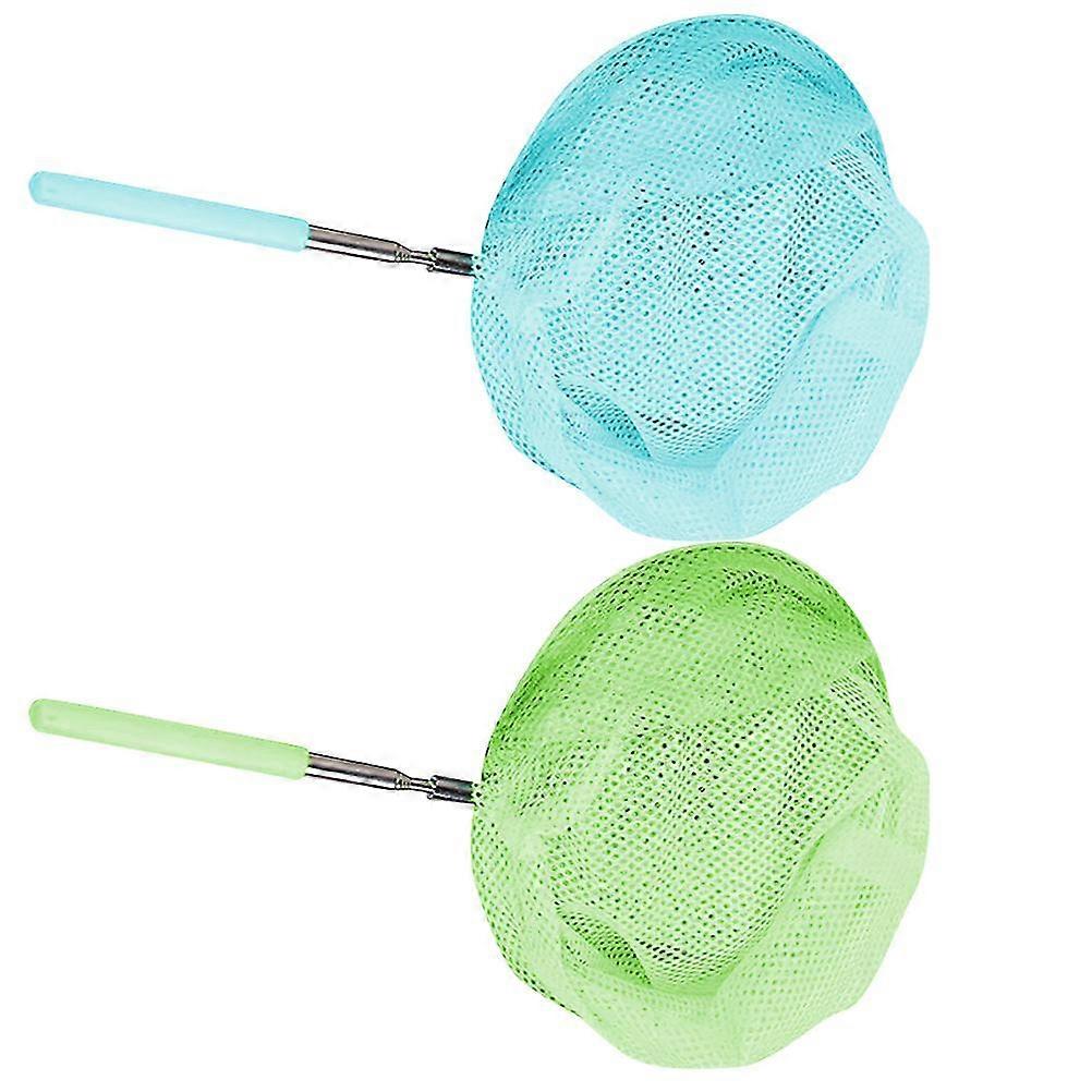 2pcs Expandable Landing Net Insect Net Fishing Catching Net Fly Fishing Net