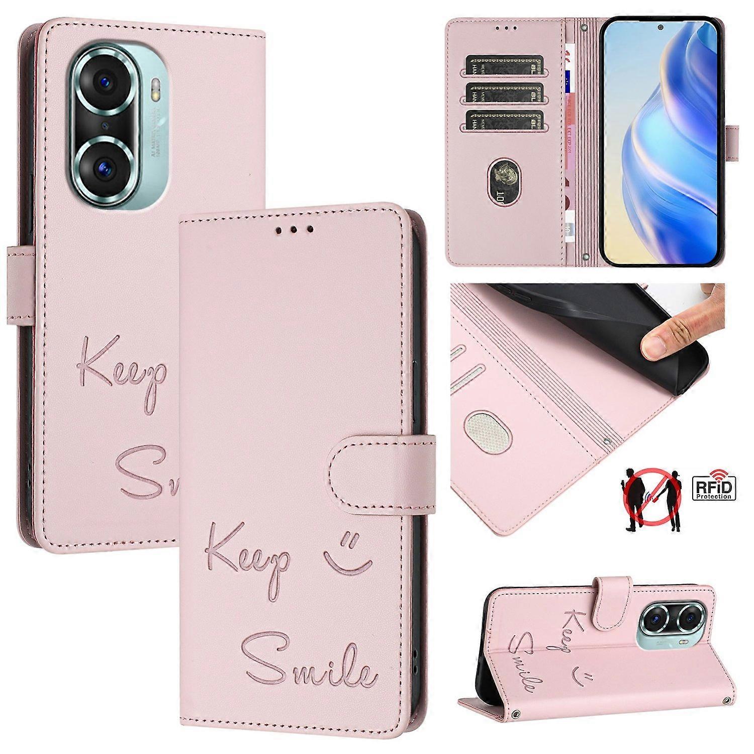 Smile RFID PU -kotelo Honor 60 Pro 5G:lle