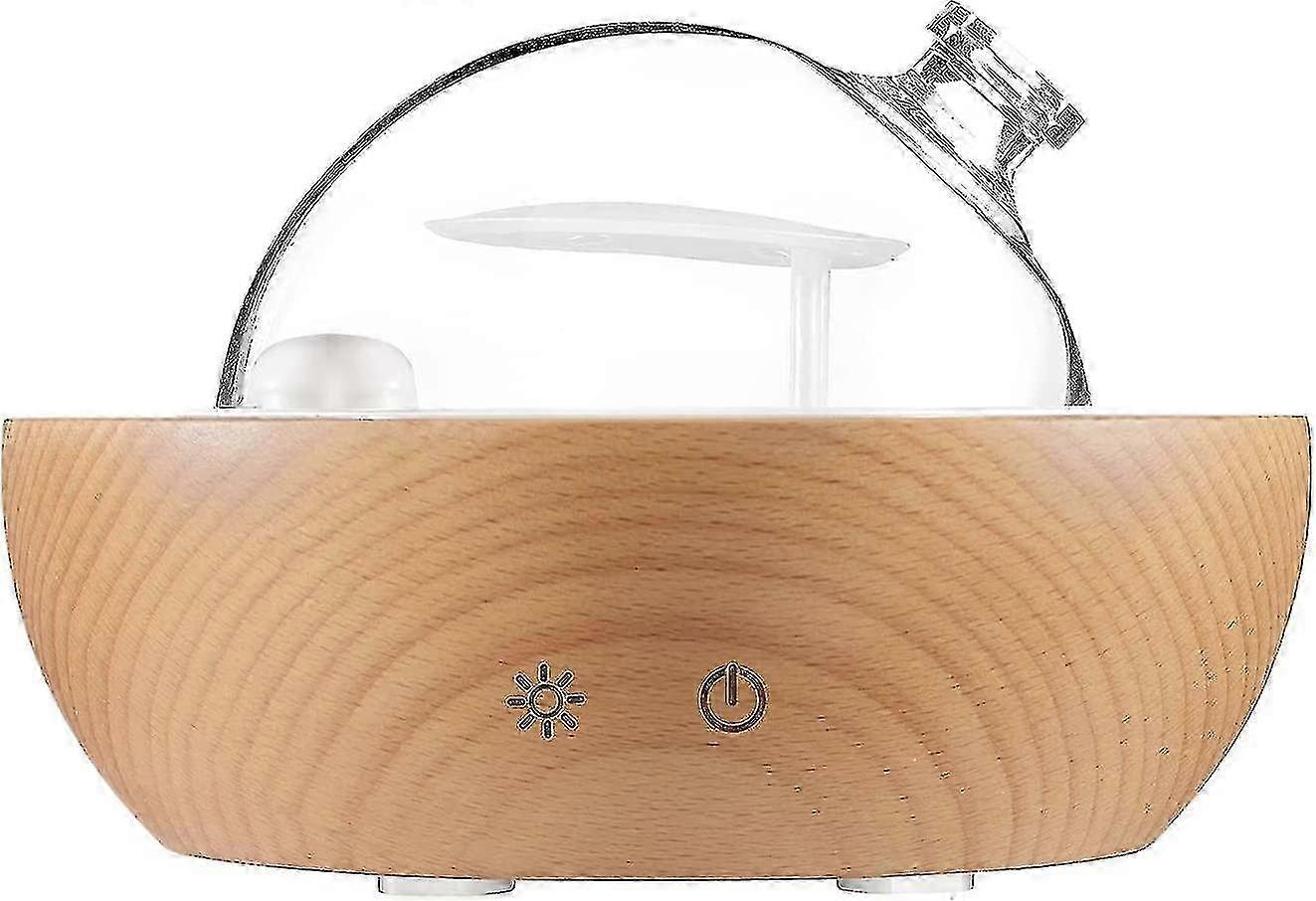Für Diffusor für ätherische Öle aus Glas mit Sockel aus echtem Holz, 2022 Upgrade Aromatherapie-Diffusor, Aroma Diffuse Humidifier_xnsa