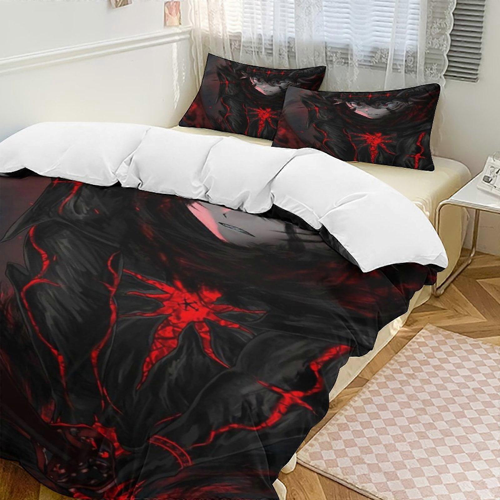 Bedding set Gs264 Black Clover Anime Home Bed 3-piece Set,Lightweight and comfortableMultiple sizes to choose from SH264