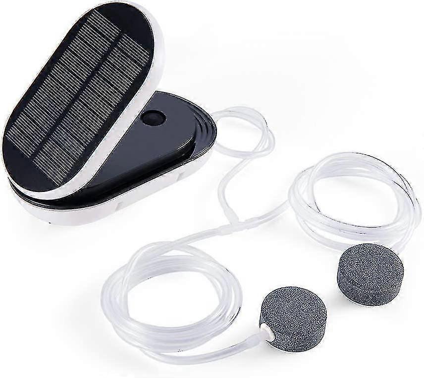 Tilting Version Of Solar Air Pump, Solar Pool Pond Oxygen Aerator With Air Stone For Aquariums Ponds (portable, 3 Working Modes)