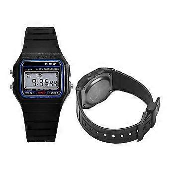 Luxus klassische Digitaluhr F-91W Unisex Retro Vintage Sport LED wasserdicht