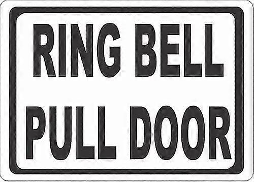 Placa de Porta de Puxar Campainha. 8x12 polegadas OU 12x16 polegadas de metal. Modo 3444