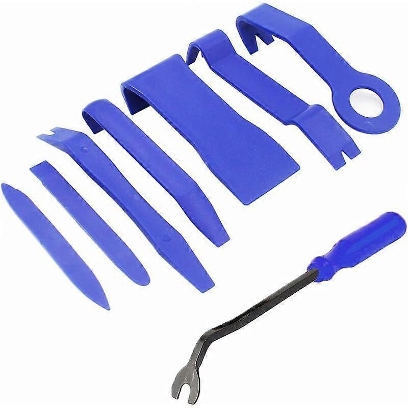 Set of 8 PCS Multifunction Installation Removal Tool, for Car Radio Audio Interior Trim Dash Dashboard, Installer Pry ToolBlue