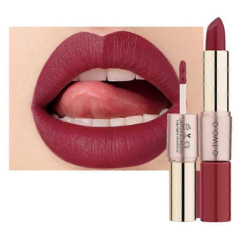 2 in 1 Lip Gloss and Lipstick Velvety Matte Liquid Lipsticks+Smooth Lip Gloss