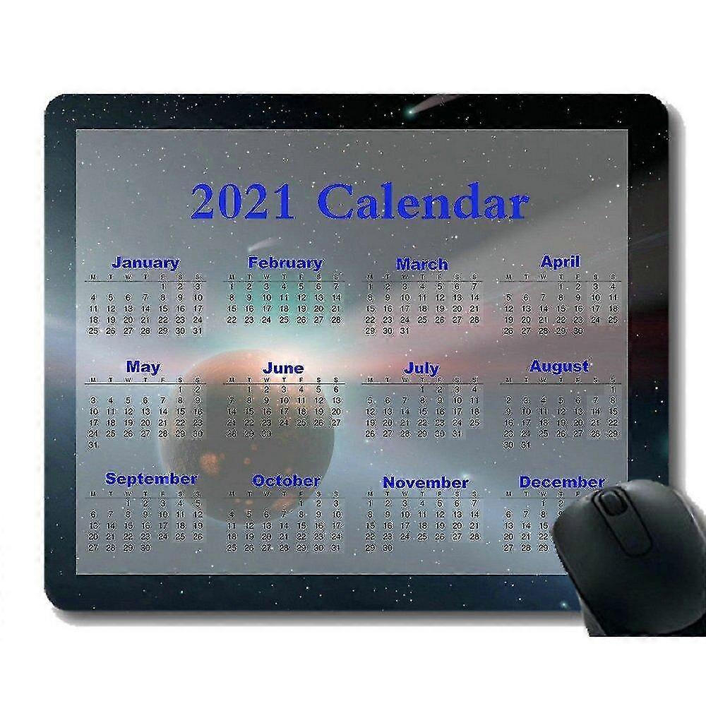 calendar rectangle gaming rubber mousepad slightly mouse schwerlos 260x210x3