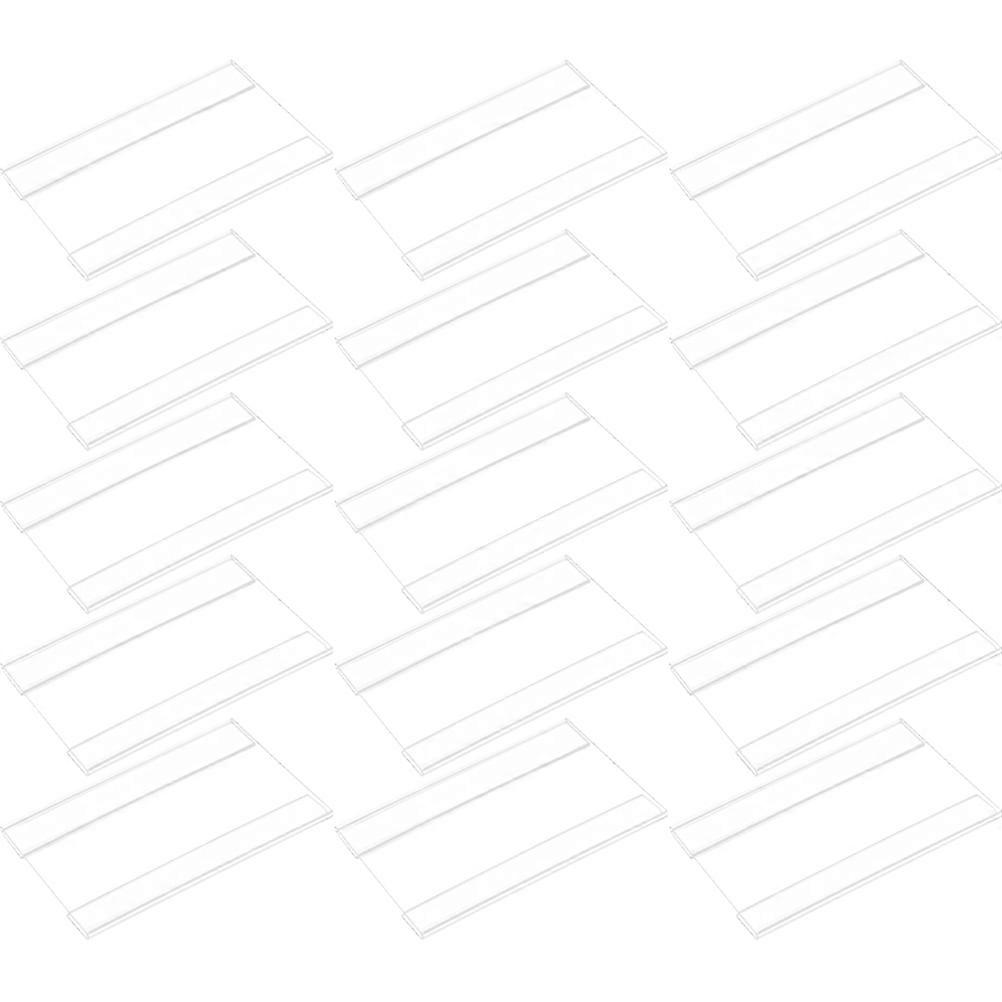 15pcs Price Label Holder Wire Shelf Price Sign Display Holder Merchandise Price Holder