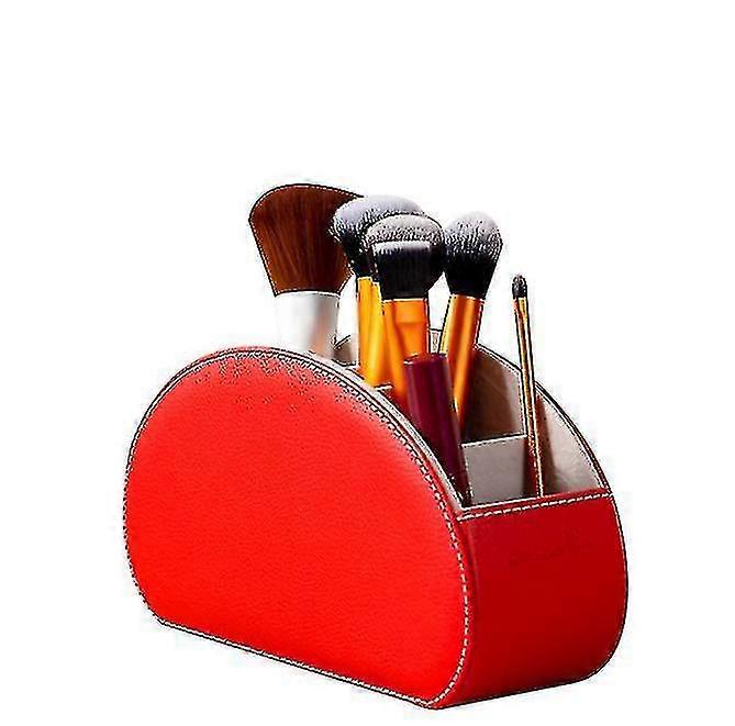 Remote Control Holder Organizer Box Leather Multi Functional Office Organization