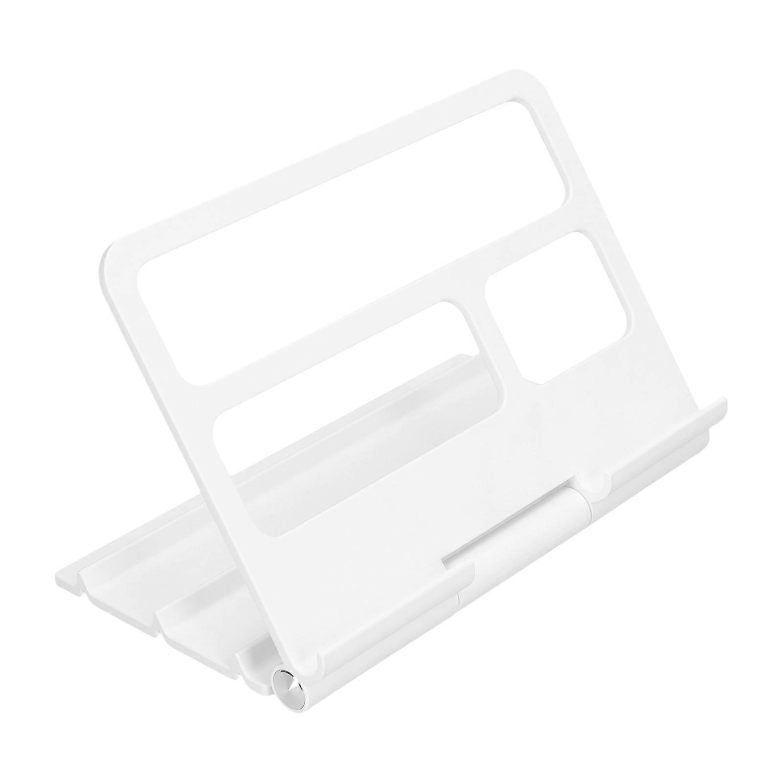 Tablet Stand Portable Multi Angle Adjustable Desktop Tablet Holder for IOS for Huawei TabletWhite