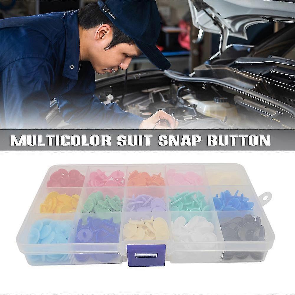 150pcs Coloured T5 Resin Buttons For Sewing And Crafting With Storage Case