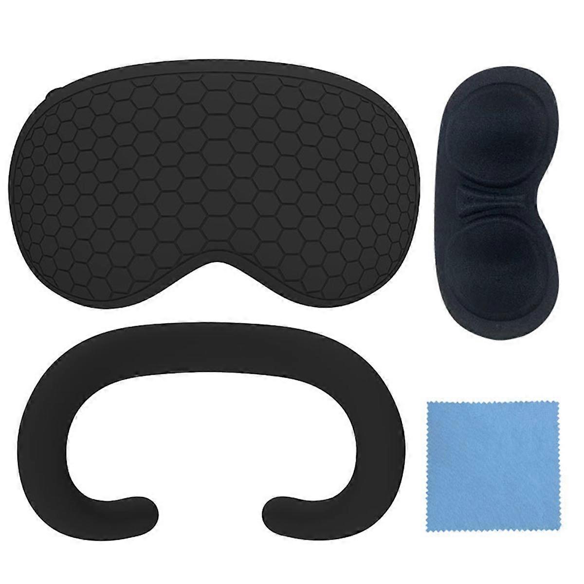 For Silicone Eye Mask Kit for Console Case Dustproof VR Accessories Black