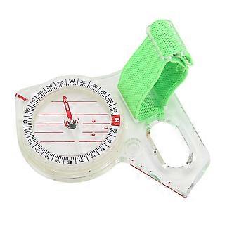 hochwertiger Orientierungslauf-Kompass Clear Scale Abs Multifunktions-Daumenkompass mit Leuchtpunkt für Abenteuer-Camping