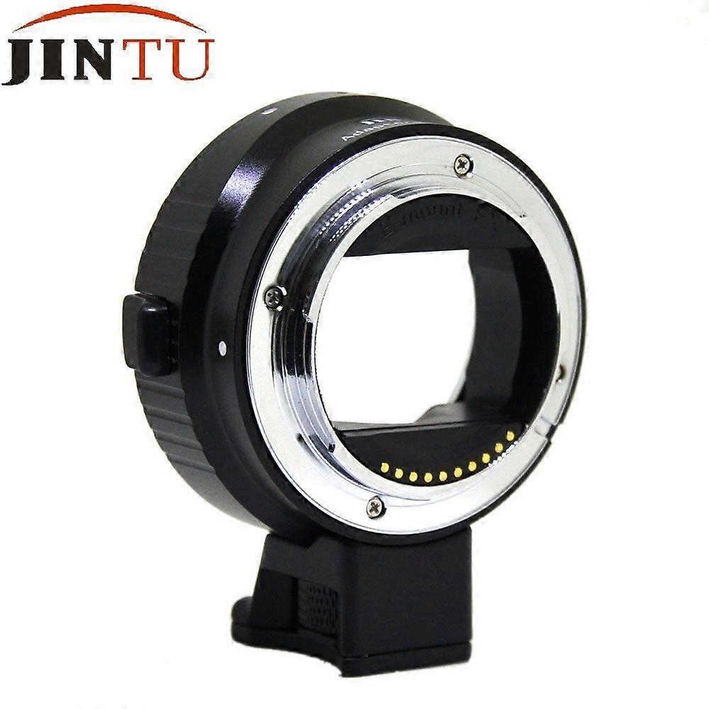 JINTU Auto Focus Lens Adapter EF-NEX IV for Canon EF EF-S lens to Sony E Mount NEX A7 A7R A7S A7RII A7RIII A9 A6500 Camera
