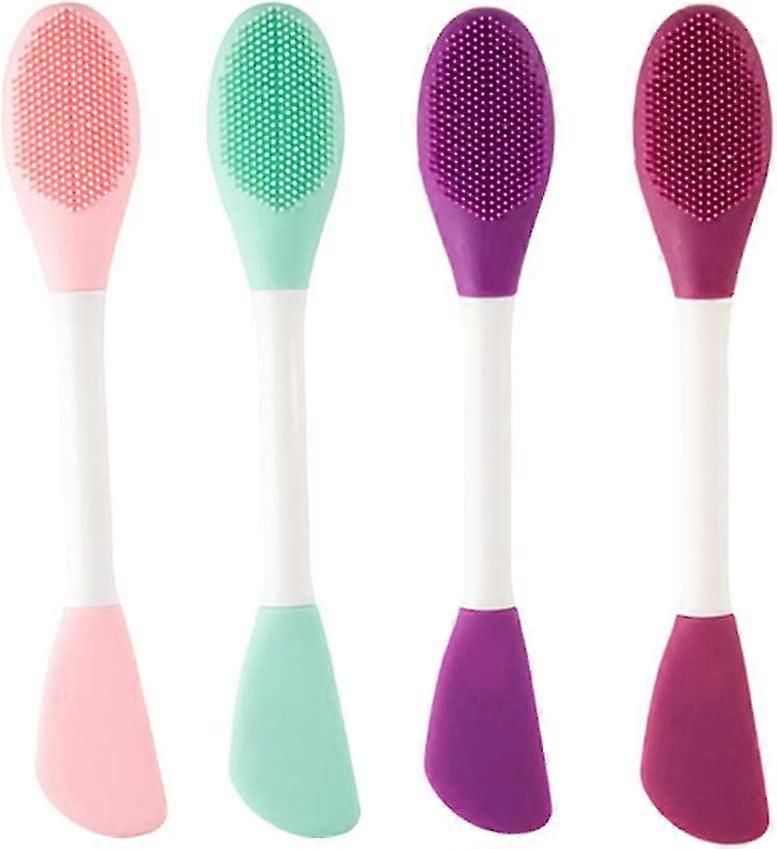 Silicone Exfoliating Lip Brush Facial Mud Mask Applicator For Applying Facial Mask Eye Mask Or Diy Needs4color4pcs)