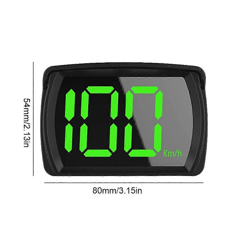 Car Digital GPS HUD Speedo USB Head-Up HD Display Speed Meter High Definition GPS Speed Detector Plug and Play for Car Vehicle