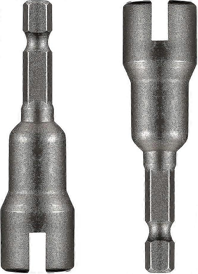 2 PCS Nut Driver Wing Nut Driver Drill Bit Socket Wrenches Tools Set Wing Nut Spanner for Panel Nuts Screws - Ya