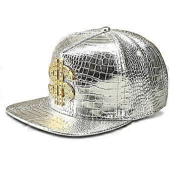 Mode Frauen Männer Krokodil Muster Baseball Cap Dollar flache Krempe Cap Hip-Hop-Hut