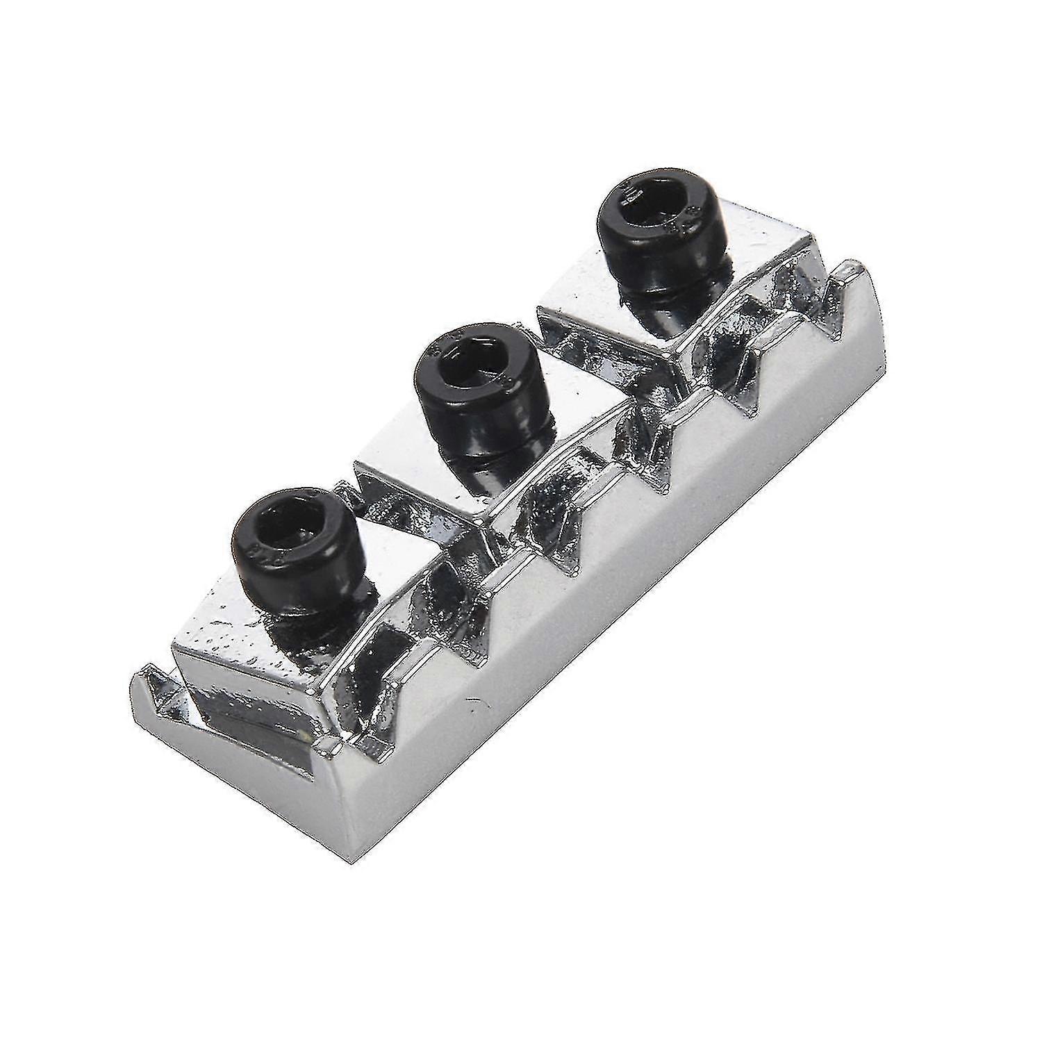 Electric Guitar String Locking Nut Compatible With Tremolo Bridge 42.2mm Silver