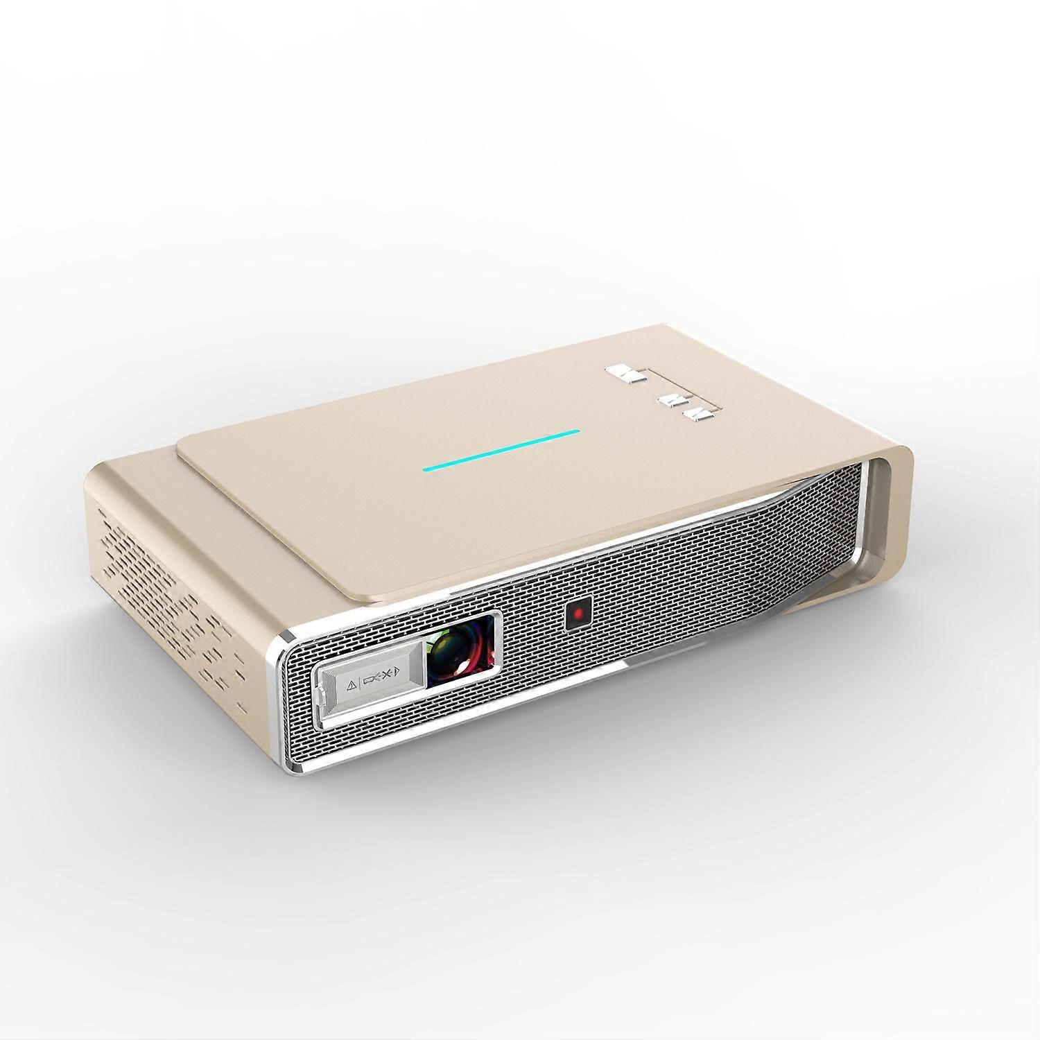 Toumei V5 video projector - With 3D playback function, DLP projection technology, Dolby panoramic sound - gold