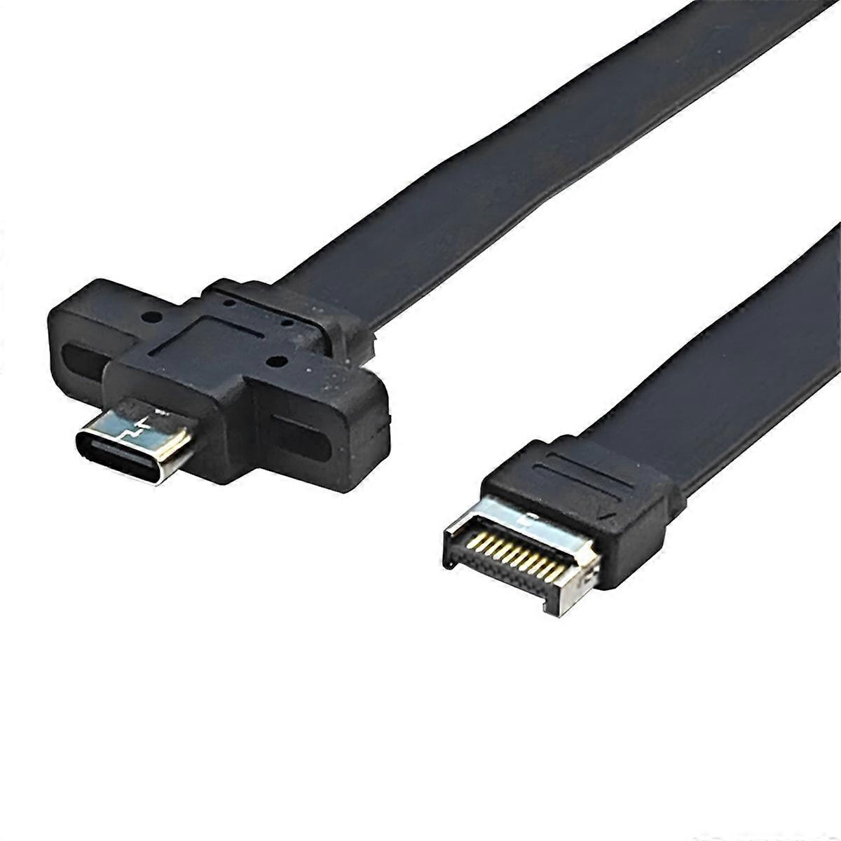コネクタ、USB 3.2、フロントパネル延長ケーブル、GEN2x2バッフルケーブル、TYPE-E-シャーシ、Type-C、フロントC