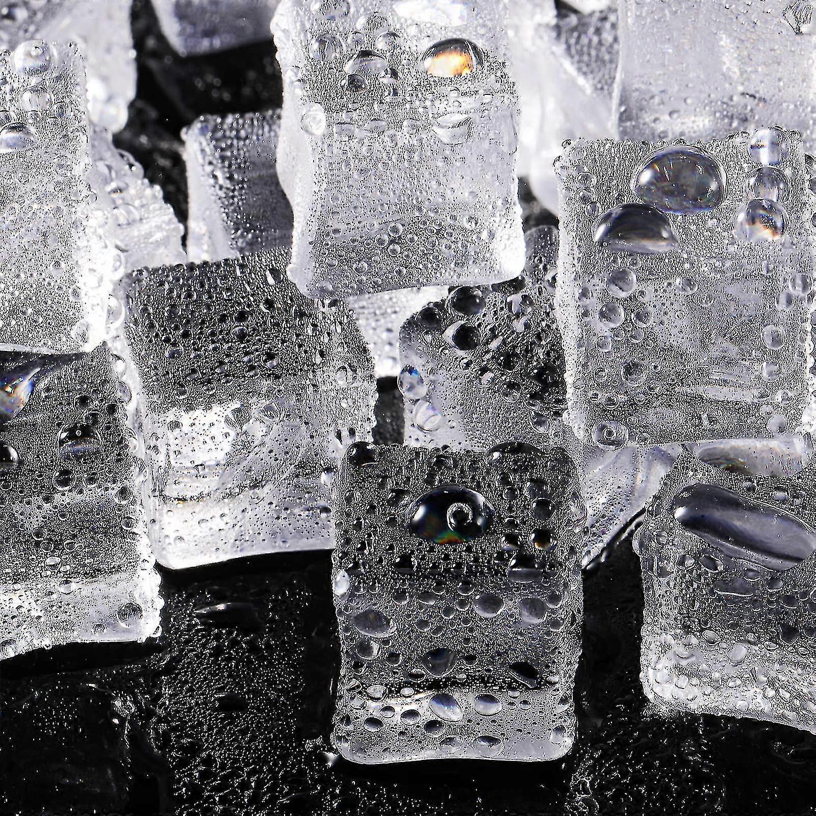 100 stykker Clear Fake Ice Cubes Square Akryl Gems Akryl Clear Ice Rocks Fake Ice Cubes Display Wedding Display Vase-t