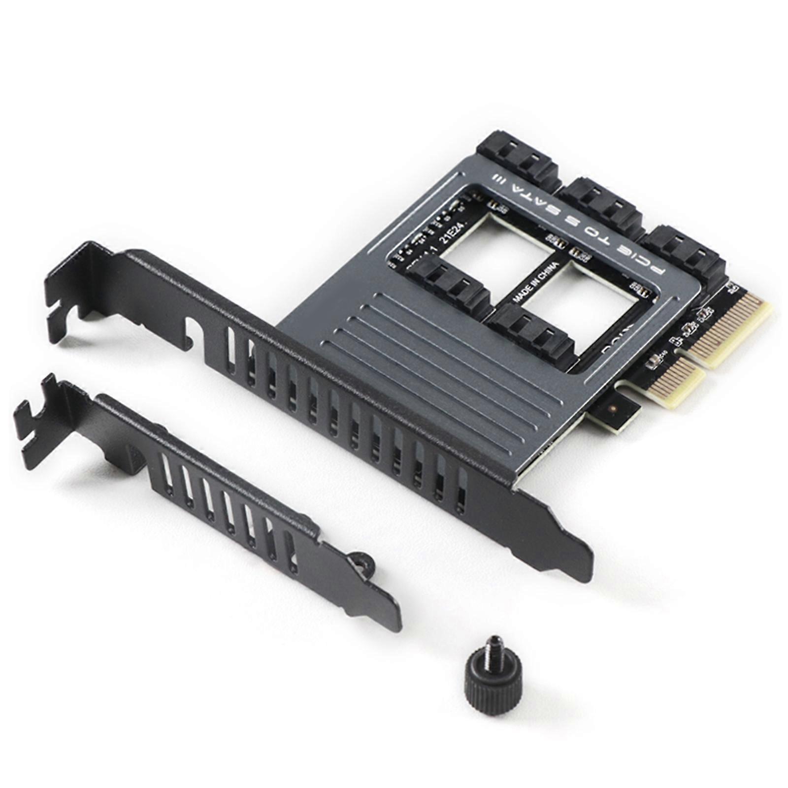 PCIe SATA karta 5 portů PCI pro Express na SATA 3.0 Expansion Controller Boot