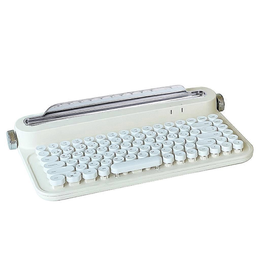  Tastatură rotundă 83keys BT Mini Wireless Keyboard impermeabil pentru notebook tabletă