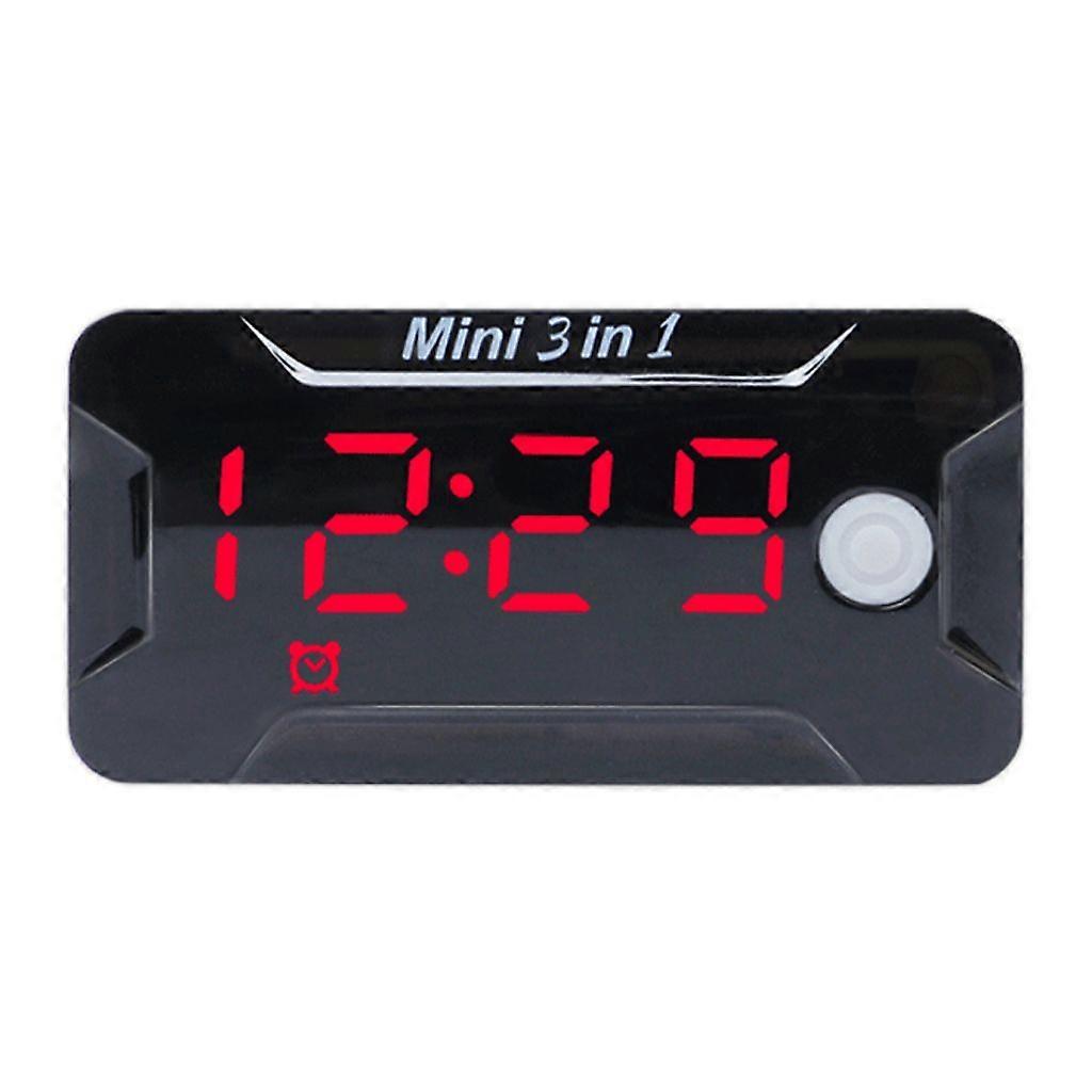 Electronic Clock Thermometer Voltmeter Dust-proof LED Watch Digital Display