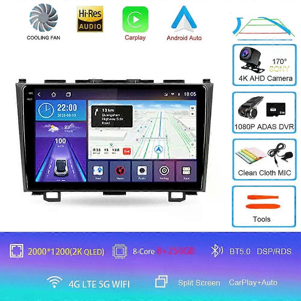 Android 14 Car Radio  For Honda Crv Cr-v 3 Re 2006 - 2012 Multimedia Video Player Navigation Stereo Gps No 2din 2 Din Dvd
