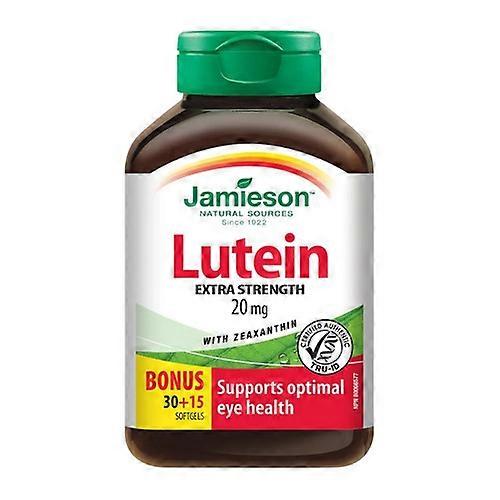 Jamieson Vitamins Extra Strength Lutein With Zeaxanthin Bonus Size,20 Mg,45 Softgels