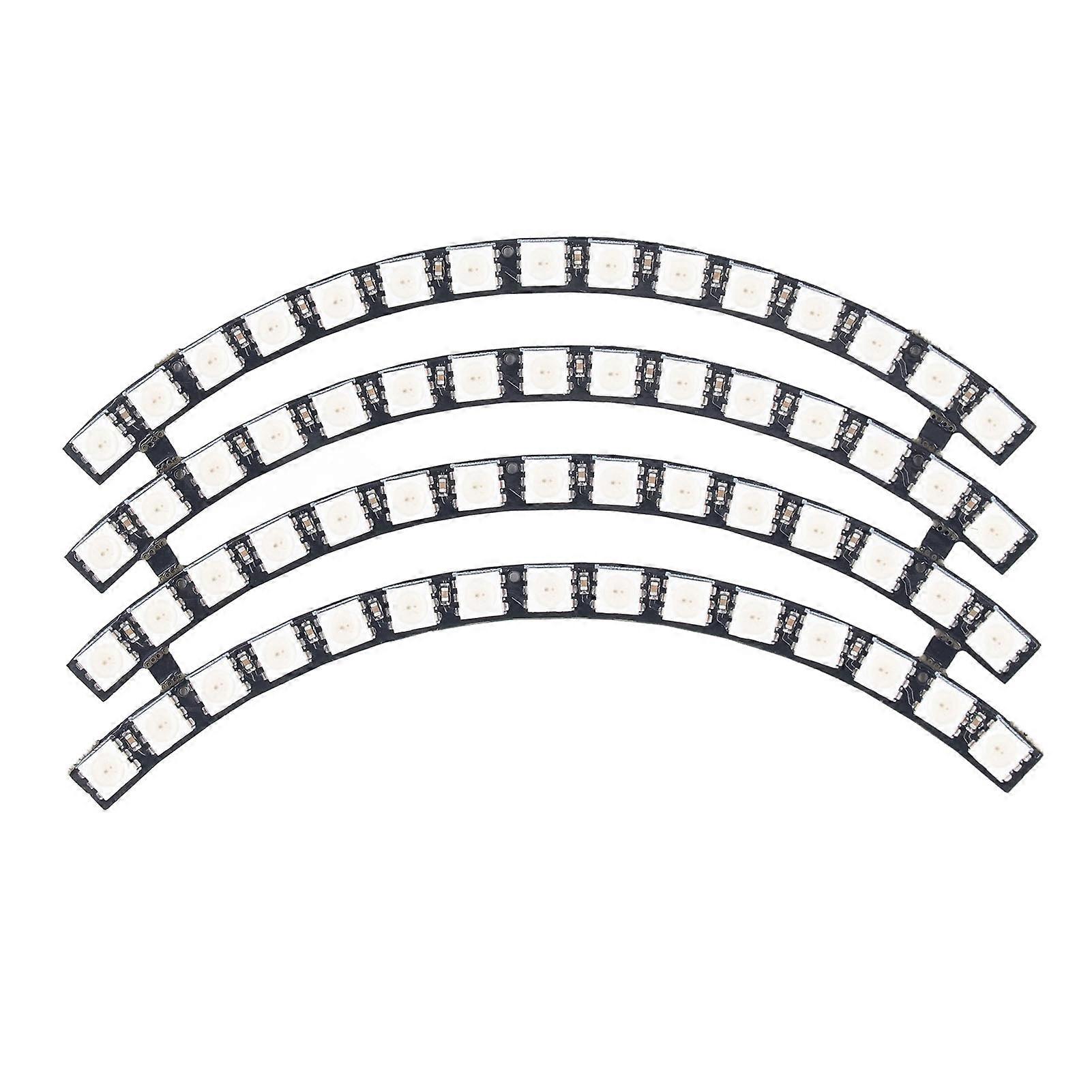 RGB LED Ring, Lamp Board 60 Bits LED Lamp Board WS2812 5050 RGB Round Light Module for Home Room Decoration Support Microcontroller 5V