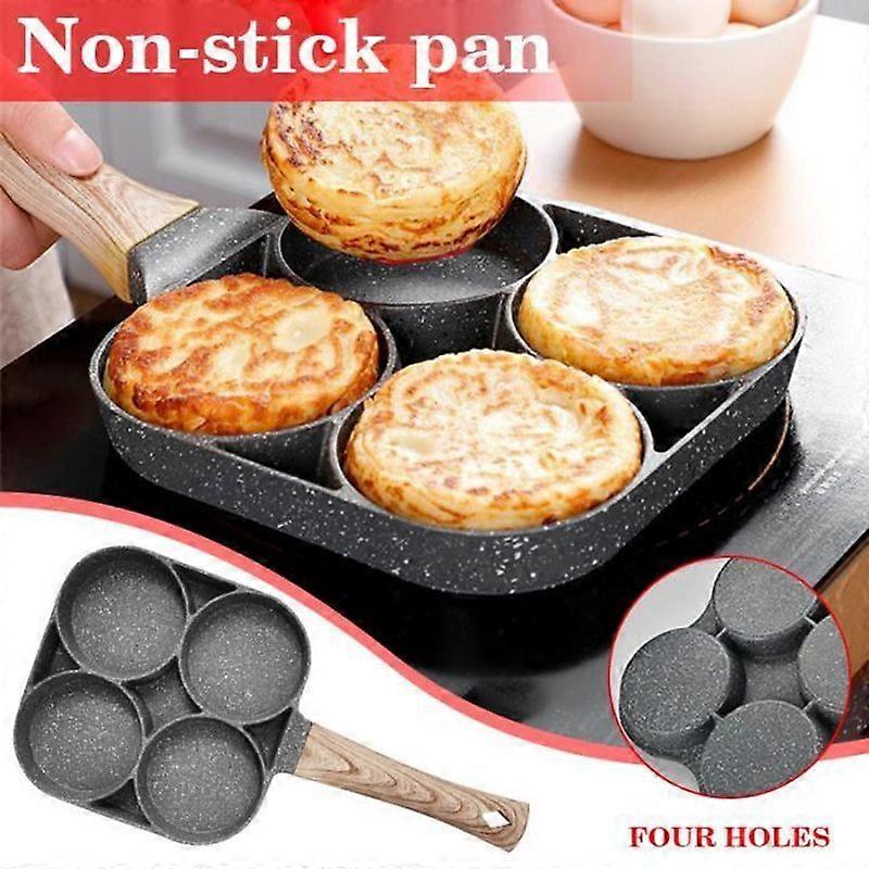 Fried Egg Pan - Mini - 4 Holes - Non-Stick - Easy to Clean - Induction Compatible