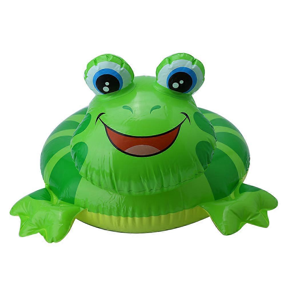 インフレータブルスイムリングビーチスイミングプールシートフロートキッズ子供(カエル)