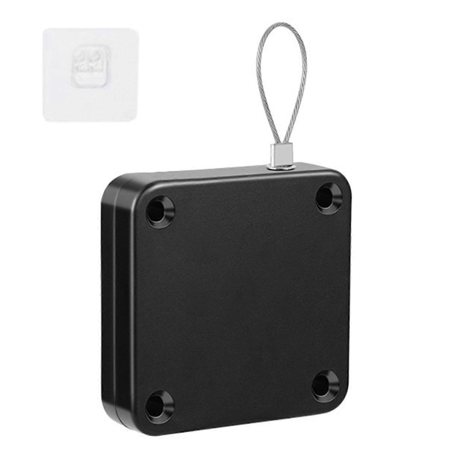 Automatic Door Closer with 1.2M Steel Wire Adjustable Punch Free Wall Mount Bedroom Bathroom Shower Curtain Sliding Screen Door Opener Closing Device