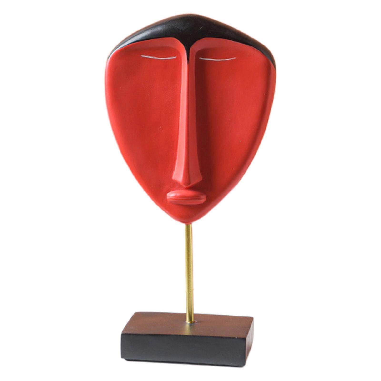 Elegant Abstract Face Figurine Statue Art Crafts Figure BoutiqueStore Collectable Resin Craft Wine Cabinet Ornament