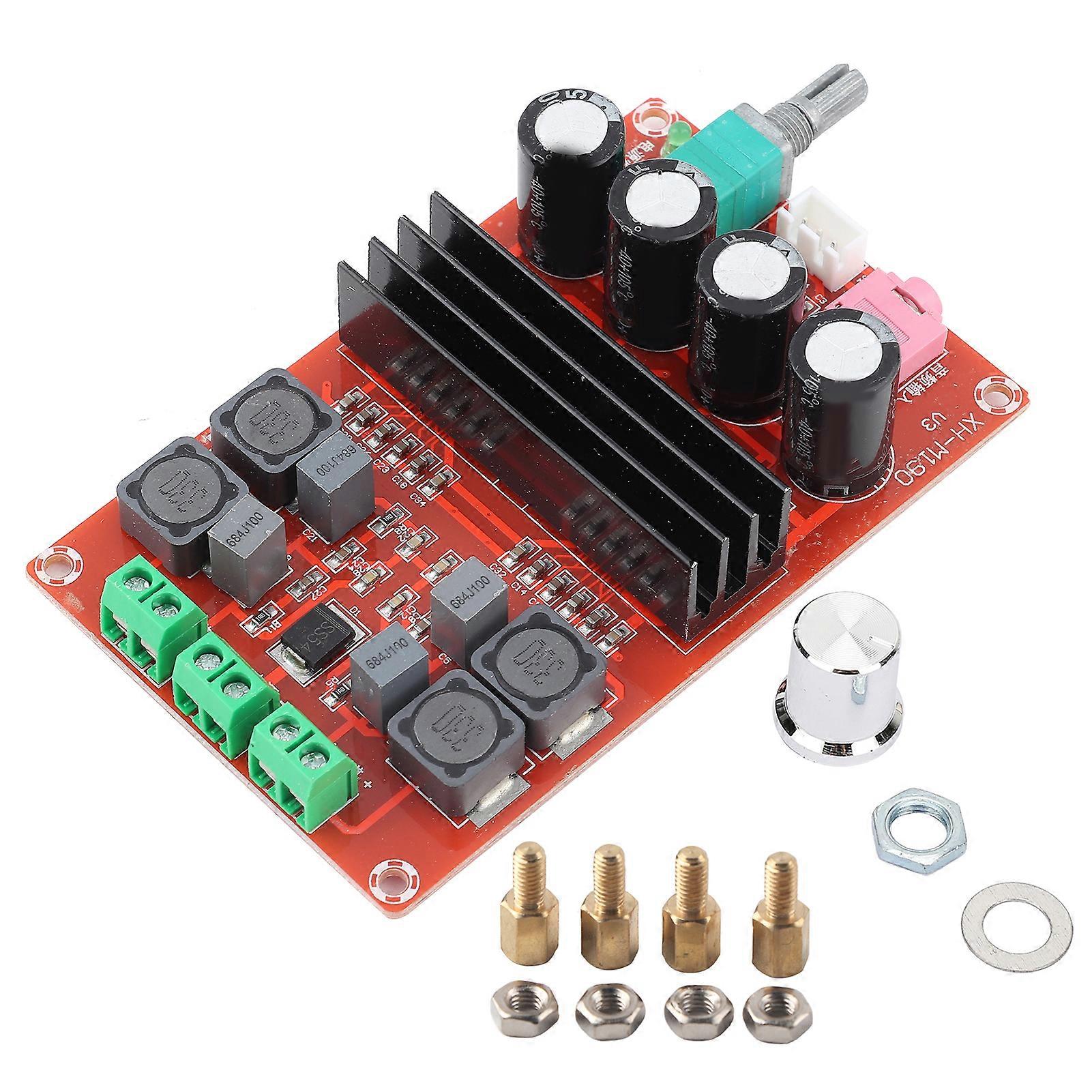 DC12-24V High Power 2*100W Dual Channel Digital Amplifier o Board Stereo Amp