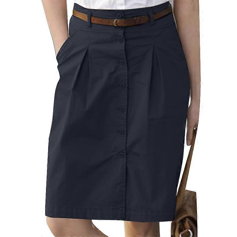 ZANZEA Womens Summer Casual Button Short Skirts