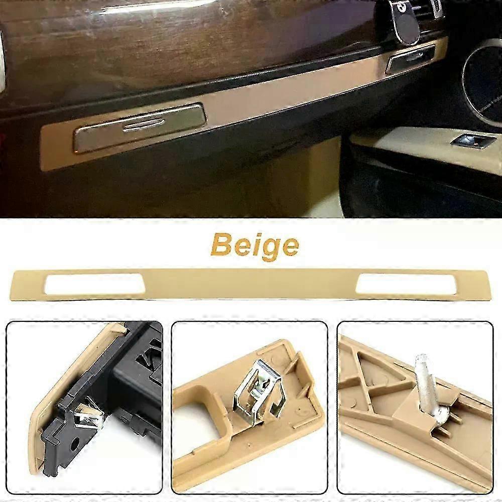 Car Water Cup Holder Panel Interior Strip Trim LHD For BMW E90 E91 E92 E93 2005-2012 Auto Interior Accessories