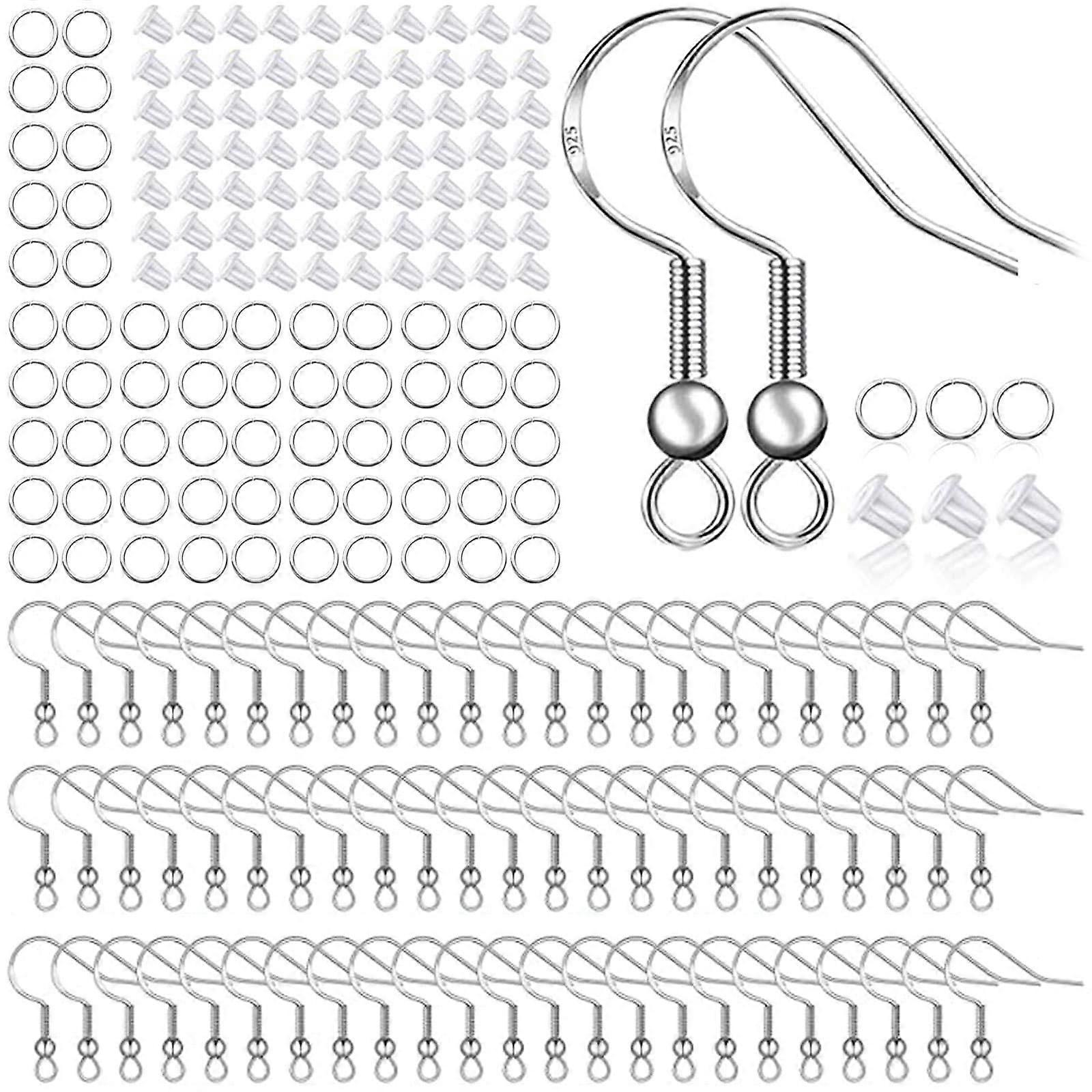 500 Pcs Hypoallergenic Earring Making Kit for Jewelry Crafting with Beads, Wire, and Tools, Perfect for DIY Projects