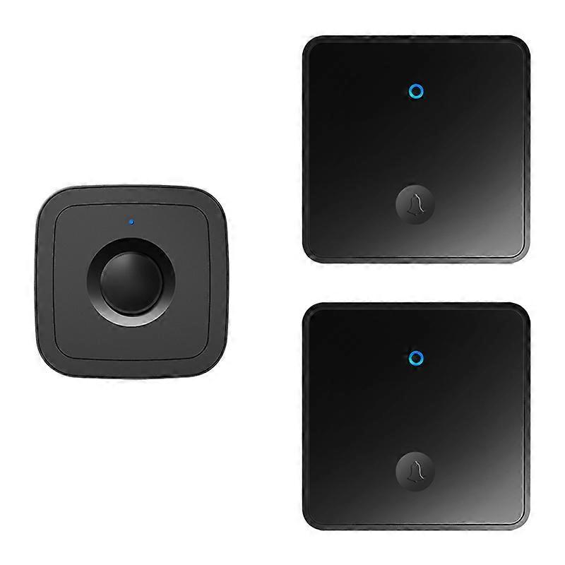 CACAZI FA12 60 Songs 5 Levels Adjustable Wireless Doorbell Calling Bell (Type 86 Big Button),2