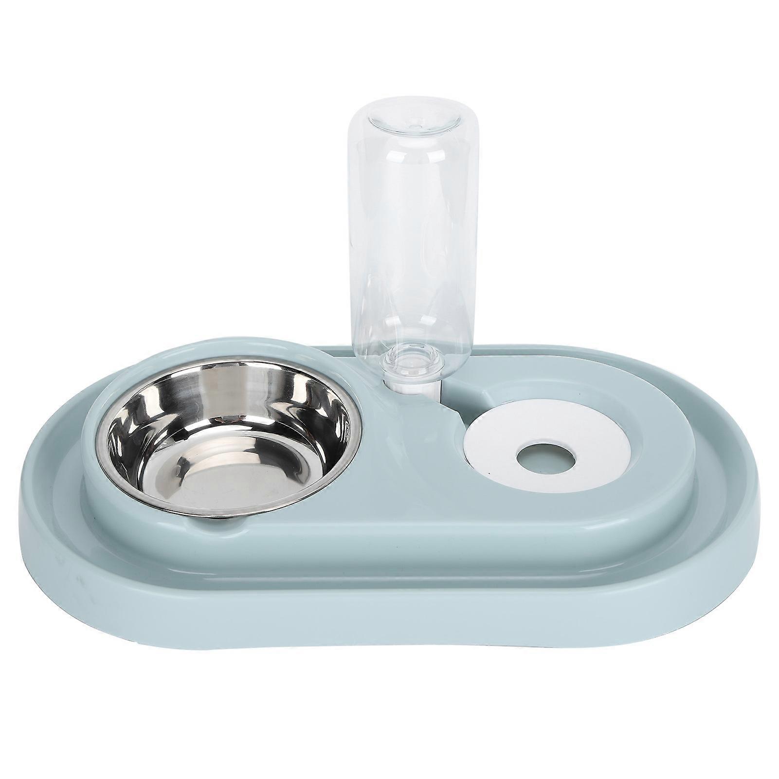 2 in 1 Automatic Water Feeder Dispenser for Small Medium Cats and Dogs, BPA-Free, 2.5L Capacity, Adjustable Portion Control