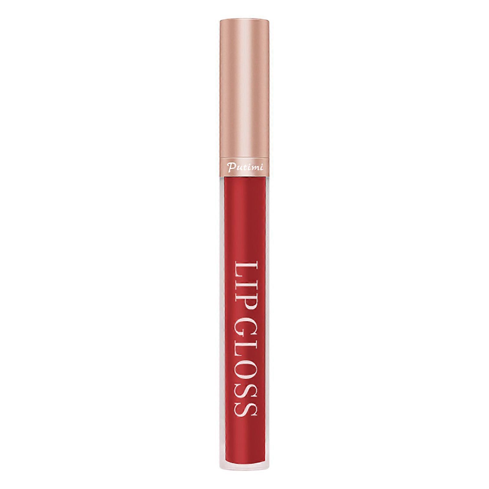 Lip Glaze Non-stick Cup Lip Glaze Matte Matte Lip Gloss Makeup And Not Easy To Fade Lipstick,2.5ml PU7230