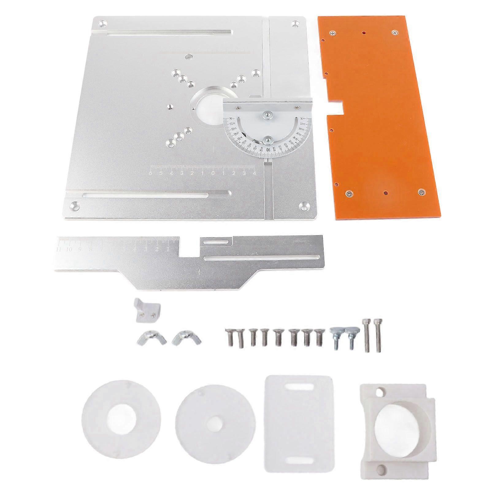 Aluminium Router Table Insert Plate Table for Woodworking Benches Router Plate Wood Tools Milling Trimming Machine