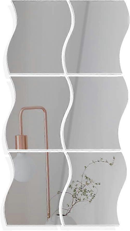 Shatterproof Frameless Asymmetrical Wall Mirror
