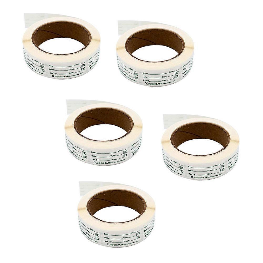 ملصقات طعام قابلة للذوبان وقابلة للإزالة ، ملصقات مجمدة قابلة للإزالة للحاويات ، مناسبة لتمييز الوجبات في المطبخ ، اللوازم المنزلية لمطعم المطبخ ، سهلة