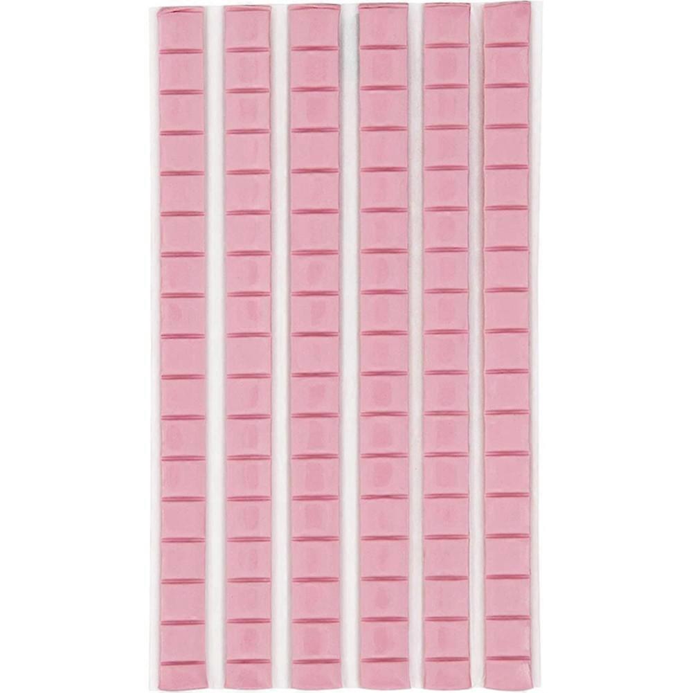 96 pcs Affiche Adhésif Mastic Non Réutilisable (Rose)