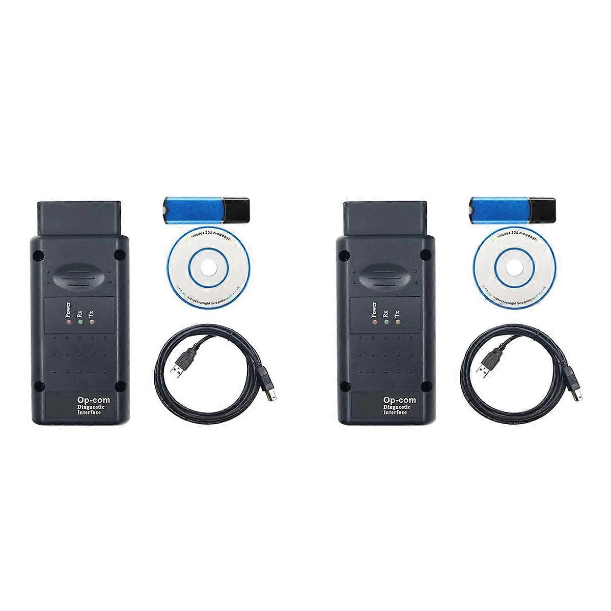 2X OPCOM 2021 mit USB-Dongle Diagnosetools Op-Com V1.95 Flash Update Op Com V2021 für Car Diagn